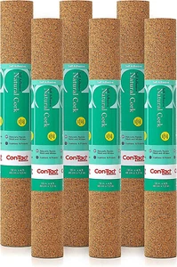 Brand Multi-Purpose Cork Shelf Liner, 18" X 4', Brown, Pack of 6 - Picture 1 of 7