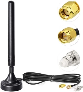 Antenne 4G LTE 5DBI monture magnétique SMA à RP-SMA FME pour amplificateur de routeur 4G LTE - Photo 1/12