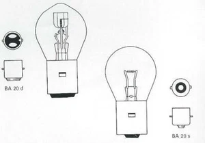 12 volt 48 watt Yellow Bosch Bulb BA20 Headlight Fog Spot Vintage Classic Cars - Picture 1 of 1