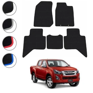 Floor Mats for Isuzu D-Max 2012-2019 Tailored Carpet Colour Trim Van Mat Set - Picture 1 of 36