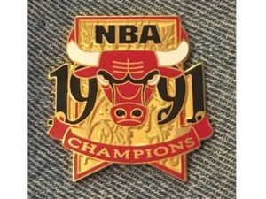 Pin Chicago Bulls ~ Campeones de la NBA 1991 ~ Asociación Nacional de Baloncesto - Imagen 1 de 3
