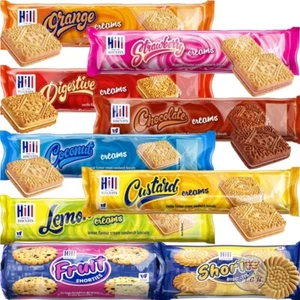 Galletas Hills Creams naranja, fresa, coco, digestivo, chocolate, limón 150 g - Imagen 1 de 11