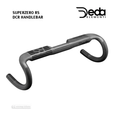 Deda Elementi SUPERZERO RS CARBON DCR Handlebar POB BLACK 31.7 40/42/44/46 CM - Image 1 of 4