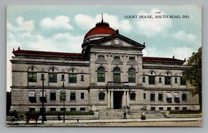 Court House South Bend Indiana 1909 13 Star Flag Postmark Cancel Postcard - Picture 1 of 2
