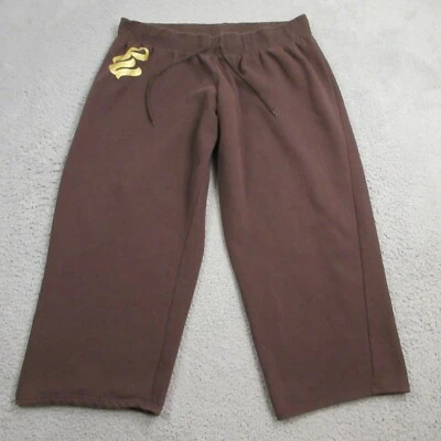 Pantalones deportivos recortados de pierna ancha RocaWear para mujer talla grande 2X Jay-Z Y2K Hip Hop Rap Foto 1 de 4