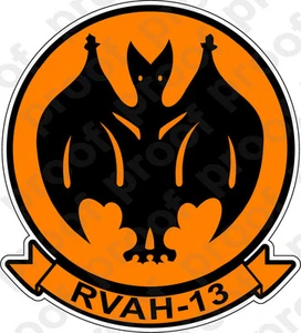 STICKER USN RVAH 13 Bats - Picture 1 of 1