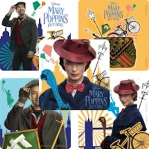20 Disney Mary Poppins Retouren Aufkleber Party Gastgeschenke Lehrerbedarf - Bild 1 von 1
