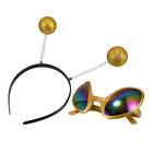1 Set Alien Sunglasses And Hairband Set Funny Alien Cosplay Props Alien Glasses