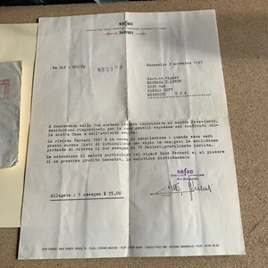 Ferrari -Letter signed by Employee - Picture 1 of 9