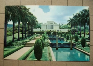 Postal del Templo Mormón en Hawai, Isla de Oahu Hawaii ~ Postal Estándar PC - Imagen 1 de 3