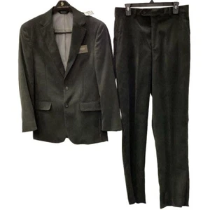 NWT Jos A Bank Suit CORDUROY Crossover Dark Green Olive 38R Top Jacket, Pants 32 - Picture 1 of 9