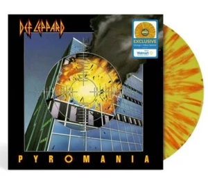 Def Leppard Pyromania 40th Orange + Yellow Splat COLOURED VINYL LP RECORD SEALED - Picture 1 of 5