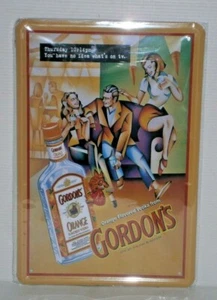 GVRMS1 Gordon's Vodka Retro Metal Letrero Nuevo 30 cm H X 20 cm W - Imagen 1 de 2