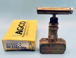 ANDERSON-GREENWOOD AGCO H1RDC-2 02-1262-001 NEEDLE VALVE, 6000PSI 200°F 💥F S💥 - Picture 1 of 5