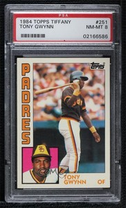 1984 Topps Tiffany Tony Gwynn #251 PSA 8 HOF