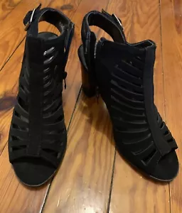 Open Toe Heel Ankle Strap Bootie Sandal Shoes - Picture 1 of 4