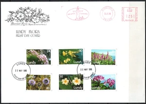 GB Lundy Island 1996 QEII Lundy Flora set of 6 First Day Cover - Picture 1 of 1