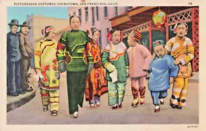 CA San Francisco California-Costumi di Chinatown-Cartolina d'epoca 1932 (E19) - Foto 1 di 4