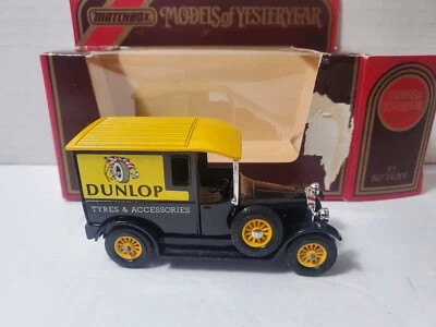 Matchbox Lesney Yesteryear Y-5 1927 Talbot Van "Dunlop" Black & Yellow 1978 - Image 1 of 4