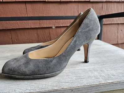 COLE HAAN NikeAir Collab Talla 9.5B Gris Zapatos de salón Tacones Gamuza Otoño Invierno Foto 1 de 4