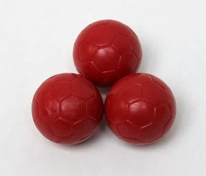 RetroArcade.us Red 35mm 3-packTextured Replacement Soccer Ball Style Foosball US - Picture 1 of 1