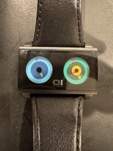 O1 The One Binary Spinning Face Watch. Has Two Independent faces - Picture 1 of 4