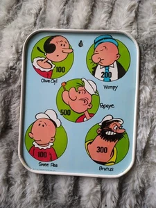 Vintage Vintage Popeye der Matrose Mann Metall Zielscheibe - Bild 1 von 2