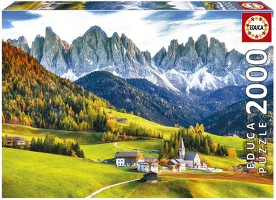 NOVO Quebra-cabeça Educa 2000 Peças 14+ Idades Outono nas Dolomitas - Imagem 1 de 2