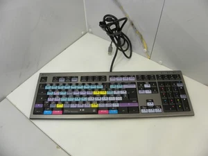 LOGICKEYBOARD Astra2 Backlit Video Editing PC/QWERTY DaVinci Resolve UK #998 - Afbeelding 1 van 9