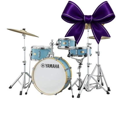 Yamaha SBP0F4H Stage Custom Hip 4 piezas batería Shell Pack mate surf verde Foto 1 de 4