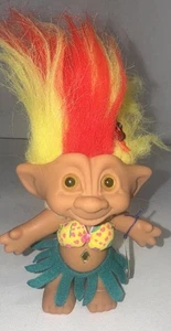 Vintage Troll Doll Hula Oolani Hawaiian Treasure Trolls 1998 Jewel Belly - Picture 1 of 4
