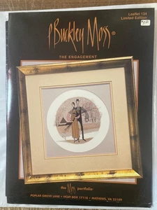 5 P BUCKLEY MOSS LEAFLET CROSS STITCH ORNAMENT COUNTRY CHURCH NEWBORN ENGAGEMENT - Picture 1 of 5