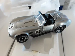 Franklin Mint Shelby Cobra 427 S/C Silver 1/24 Scale - Picture 1 of 6
