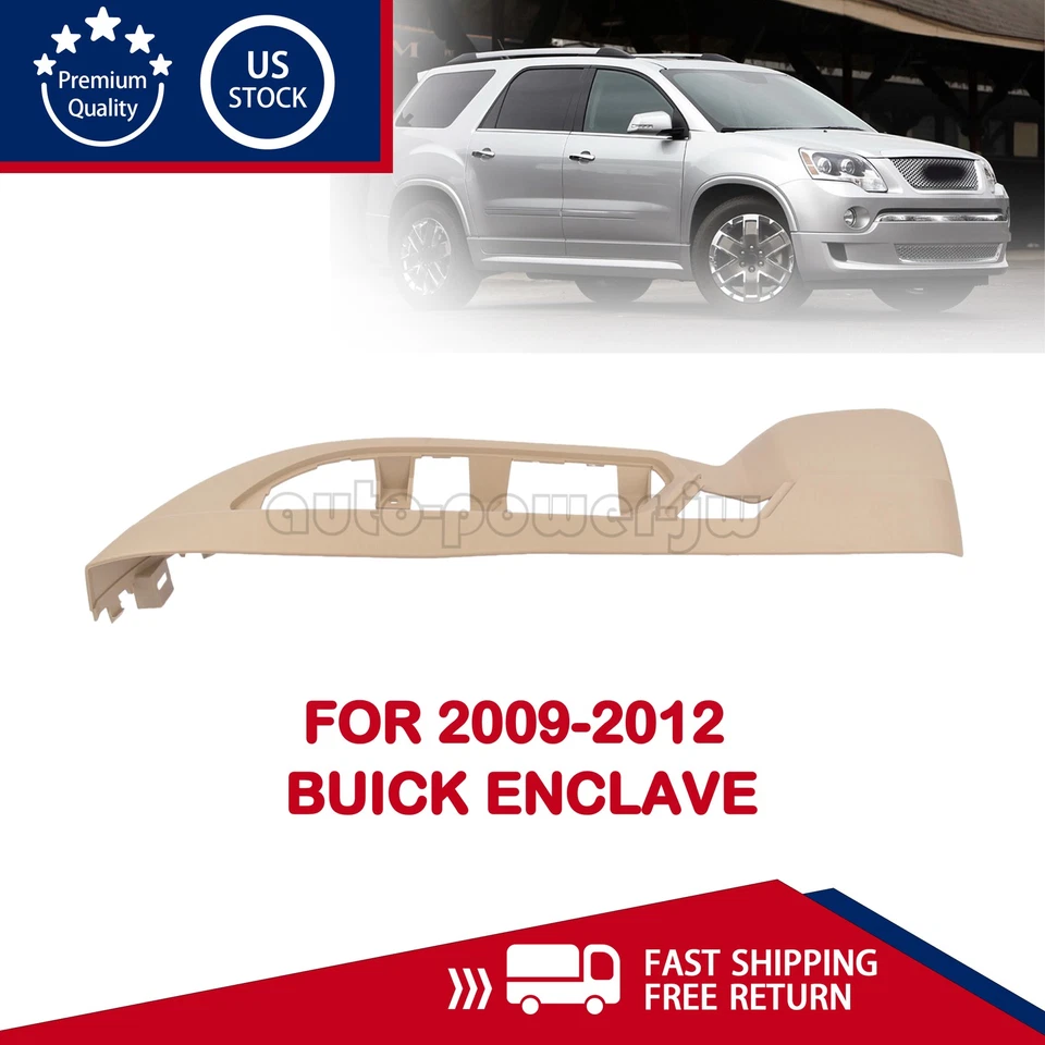 For 2009-2012 Buick Enclave Front Driver Seat Side Trim Panel Cover Tan 25941790 Foto 1 de 4