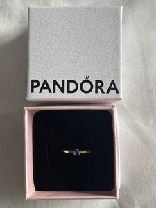 Rose gold pandora ring size 52 with box hardly worn! - Picture 1 of 3