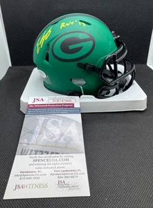 EDDIE LACY signed auto GREEN BAY PACKERS RAVE Mini Football Helmet w/ COA JSA - Picture 1 of 7
