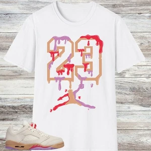 Jordan 5 Low Peanut Butter And Jelly Sneaker Match Shirt - Picture 1 of 1
