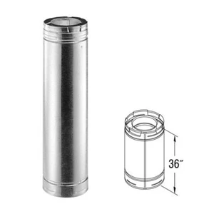 Tubo de chimenea galvanizado DirectVent Pro 36" 4" x 6 5/8" - 46DVA-36 - Imagen 1 de 1