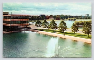GM General Motors Technical Center Warren Michigan Birdseye VTG Unused Postcard - Picture 1 of 2