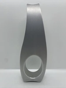 Nambe #6403 Brushed Aluminum Candle Holder - 2001 - Picture 1 of 11