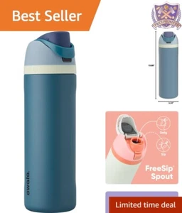 Insulated Stainless Steel Water Bottle 24oz with Straw for Travel Sports BPA-... - Picture 1 of 10
