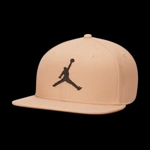 Nike Air Jordan Pro Element Logo JUMPMAN Snapback Hat HEMP sz M/L - Picture 1 of 13