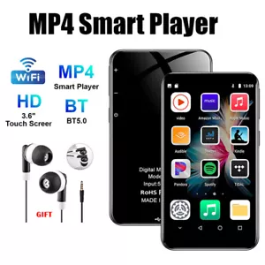 Reproductor de MP3/MP4 con pantalla táctil Bluetooth 5.0 Reproductor multimedia WiFi Android portátil - Imagen 1 de 24