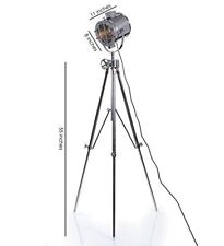 Nautical Designer Tripod Light Floor Lamp Spotlight W/Aluminium Steel Stand