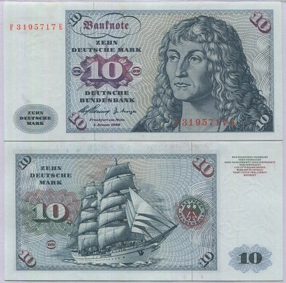 Alemania República Federal 10 MARCOS 1960 P 19 a UNC Foto 1 de 1