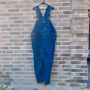 Big Smith Overalls Mens Size 40x30 Blue Denim Jean Cotton Work Farmer Rancher - Picture 1 of 13