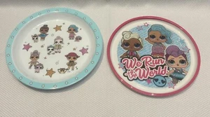 LOL Surprise Set Of 2 Melamine Children’s Plates 8” By ZAK and Franco Mfg - Picture 1 of 12