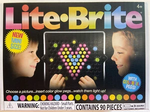 Hasbro Lite Brite Mini Lite Board 90 Pegs, 2021 Brand New in Box - Picture 1 of 3