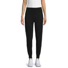 Athletic Works Women’s High Rise Stretch Jogger Pants with Pockets Size L Black