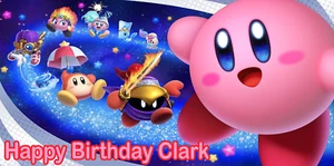 Kirby Birthday Banner, Kirby Personalized Banner, Games Banner - Picture 1 of 2
